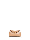 Toteme Women Camel Mini T-Lock Clutch Bag