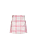 Vivienne Westwood Women Pink And Ivory "Coquette" Virgin Wool Kilt Mini Skirt