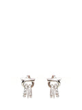 Ferragamo Women Gancini Earrings With Crystals