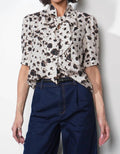 Delilah Puff Sleeve Blouse In Ivory