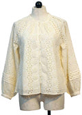 Women's Alicia Eyelet Blouse In Ivory