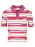 Celine Women Knitted Cotton Polo Shirt