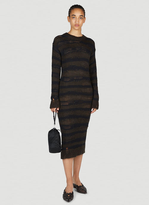 Acne Studios Women Ladder Knit Midi Dress