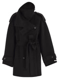 Sportmax Women Bouquet1234 - Short Wool Trench Coat