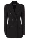 Sportmax Women Spxadamo - Tailored Double-Breasted Virgin Wool Blazer
