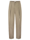 A.P.C. Men Tailored Cotton Trousers With Pleats