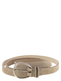 Brunello Cucinelli Women Suede Calfskin Belt