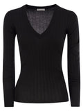 Brunello Cucinelli Women Lightweight Cashmere And Silk Broad Rib Sweater