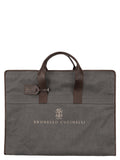 Brunello Cucinelli Men Techno Fabric And Calfskin Garment Bag