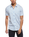 Raffi Mini Leave Print Button Shirt