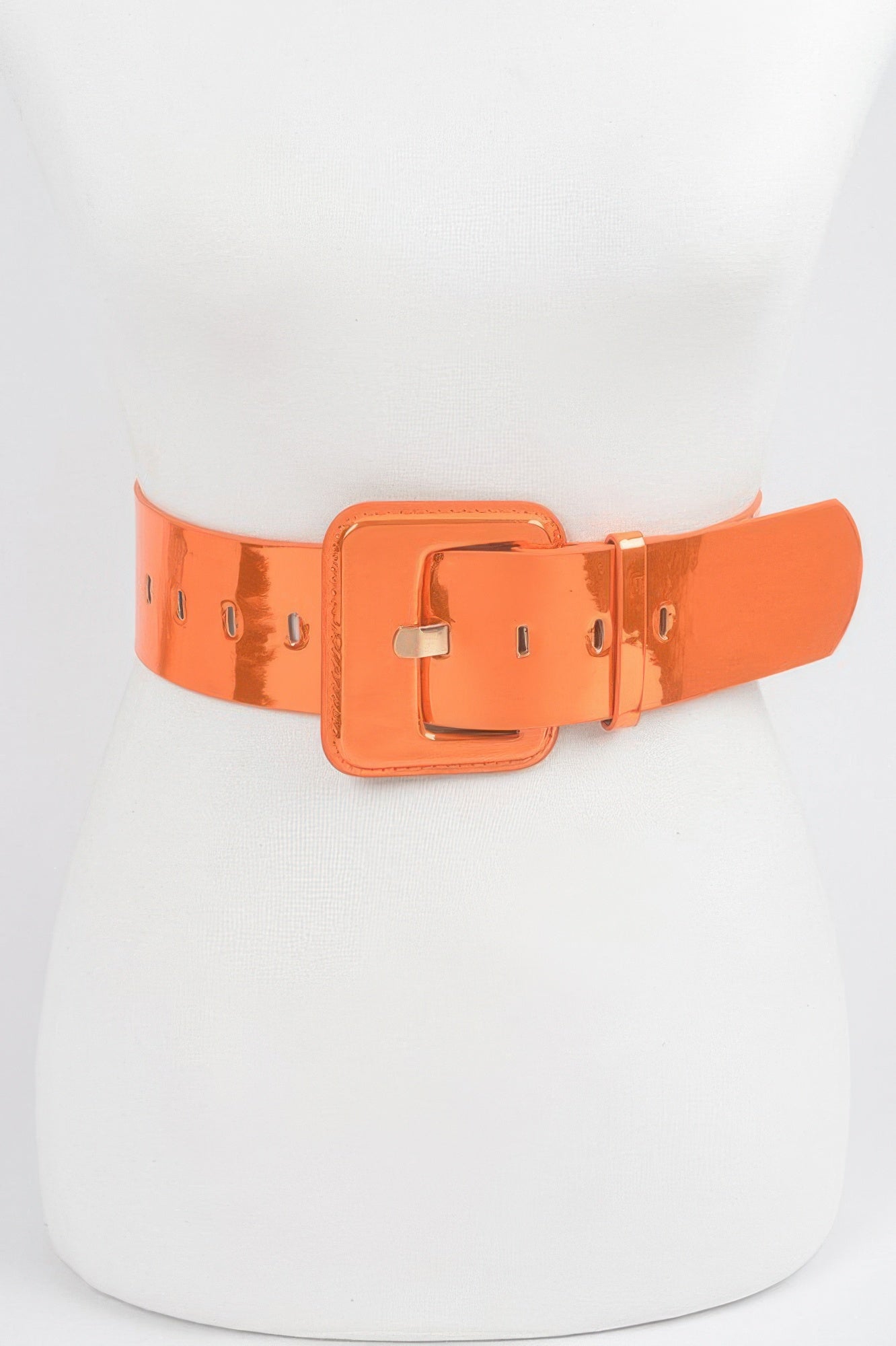 Wide Mirror Pu Belt