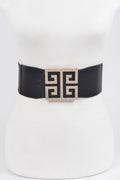 Rhinestone Buckle Stretch Belt