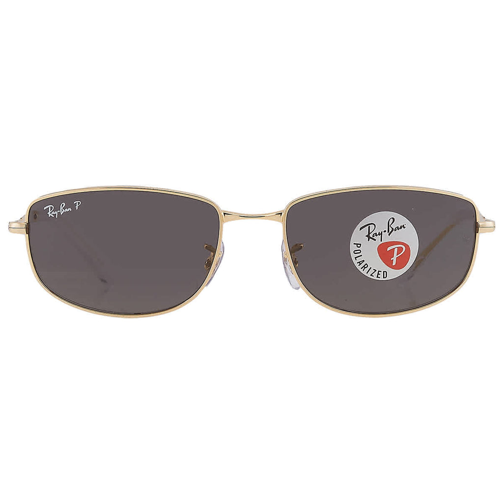 Ray Ban Polarized Black Irregular Unisex Sunglasses RB3732 001/48 56
