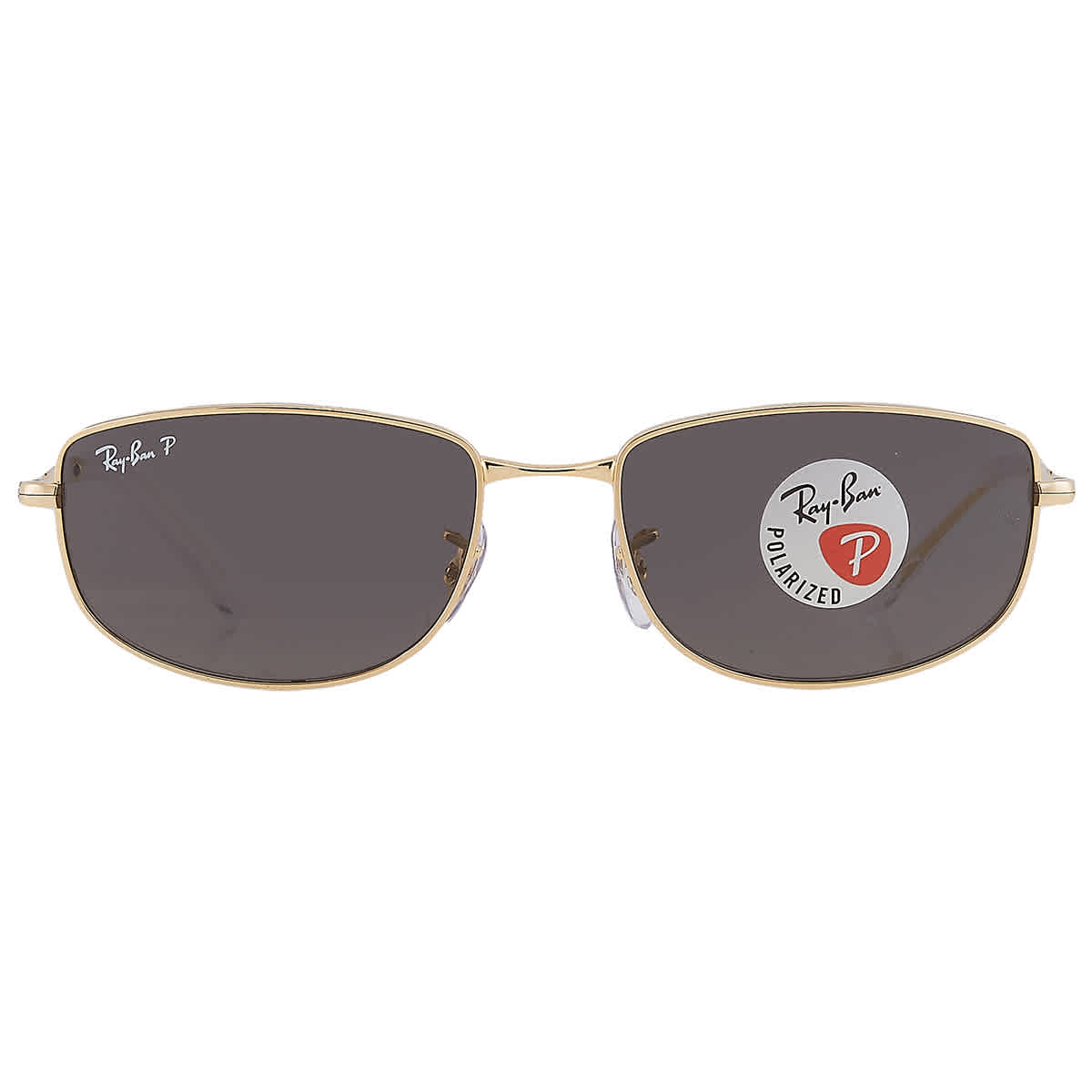 Ray Ban Polarized Black Irregular Unisex Sunglasses RB3732 001/48 56
