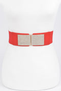 Rhinestone Plus Size Metal Chain Buckle Belt