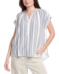 Splendid Raegan Linen-Blend Blouse