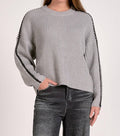 The Hunley Sweater In Grey/ Black