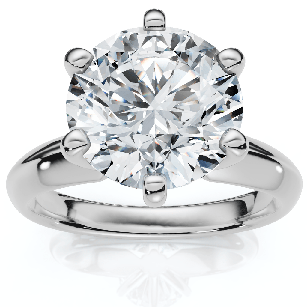 2 1/2 Carat Certified Diamond Solitaire Engagement Ring 14k Gold Lab Grown