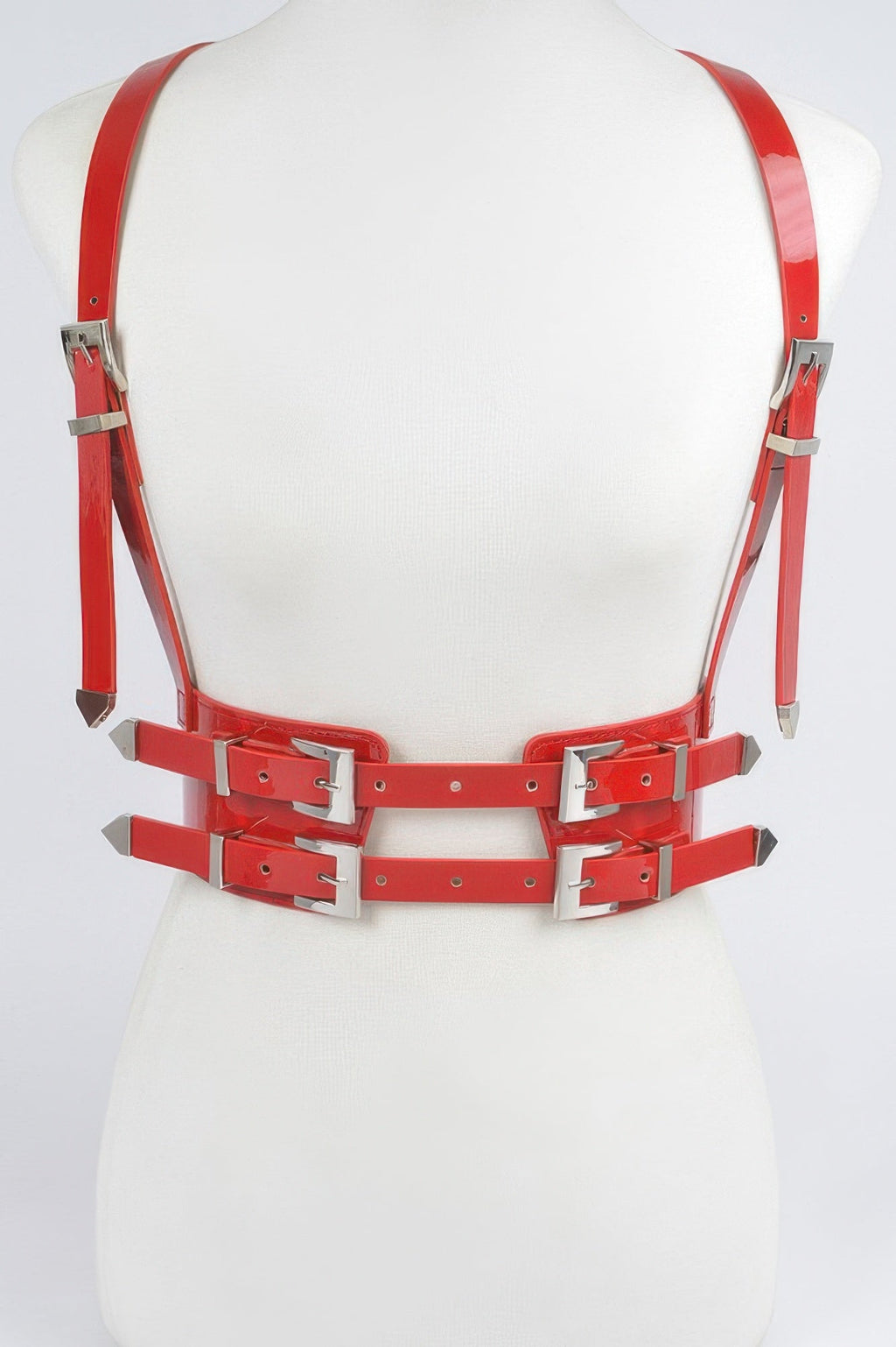 Plus Size Faux Leather Harness