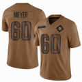 Andrew Meyer Men's Limited Brown Miami Dolphins #60 Jersey