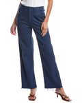 MOTHER The Major Zip Sneak Fray Insignia Blue Straight Jean