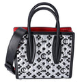 Christian Louboutin Paloma S Mini Handbag Black Silver Red Leather Nylon