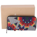 Christian Louboutin Panettone Long Wallet Gray Red Multi Leather Beaded