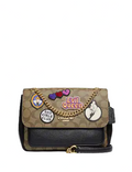Coach Disney X Coach Klare Crossbody 25 In Signature Canvas With Patches