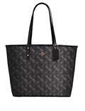 Coach Reversible City Tote With Horse and Carriage Print