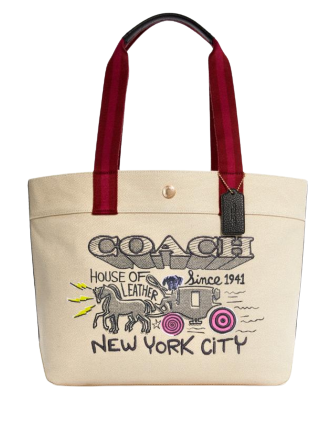 Coach Tote With Art School Graphic