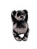 Women's Hugging Bear Bead Charm In Silver