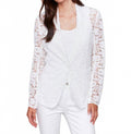 Lace Blazer In White