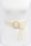 Classic Faux Pearl Beaded Belt
