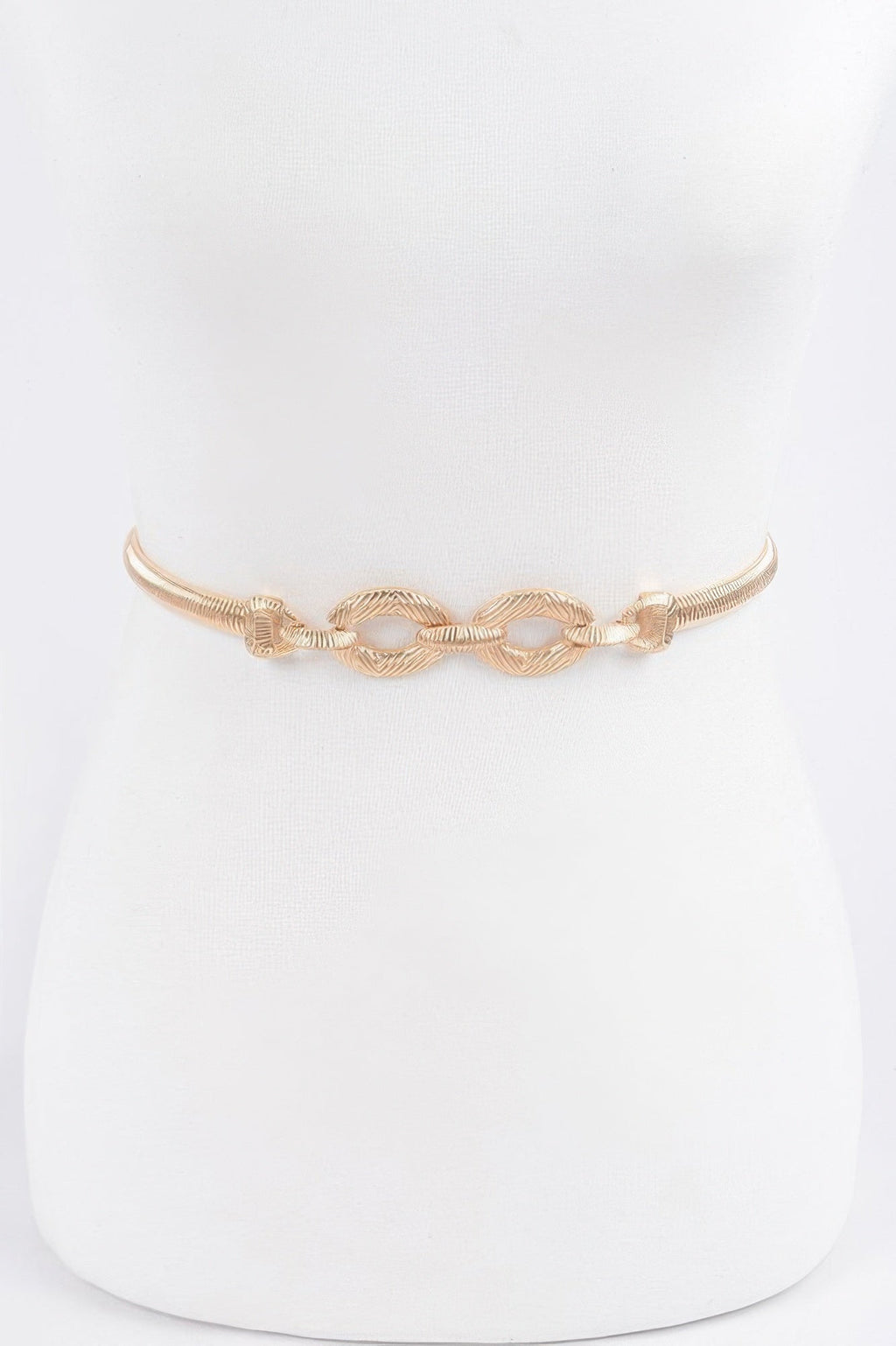Minimal Metal Stretch Waist Belt