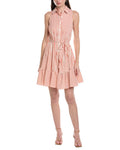 Maison Tara Seersucker Yarn Dye Stripe Shirtdress