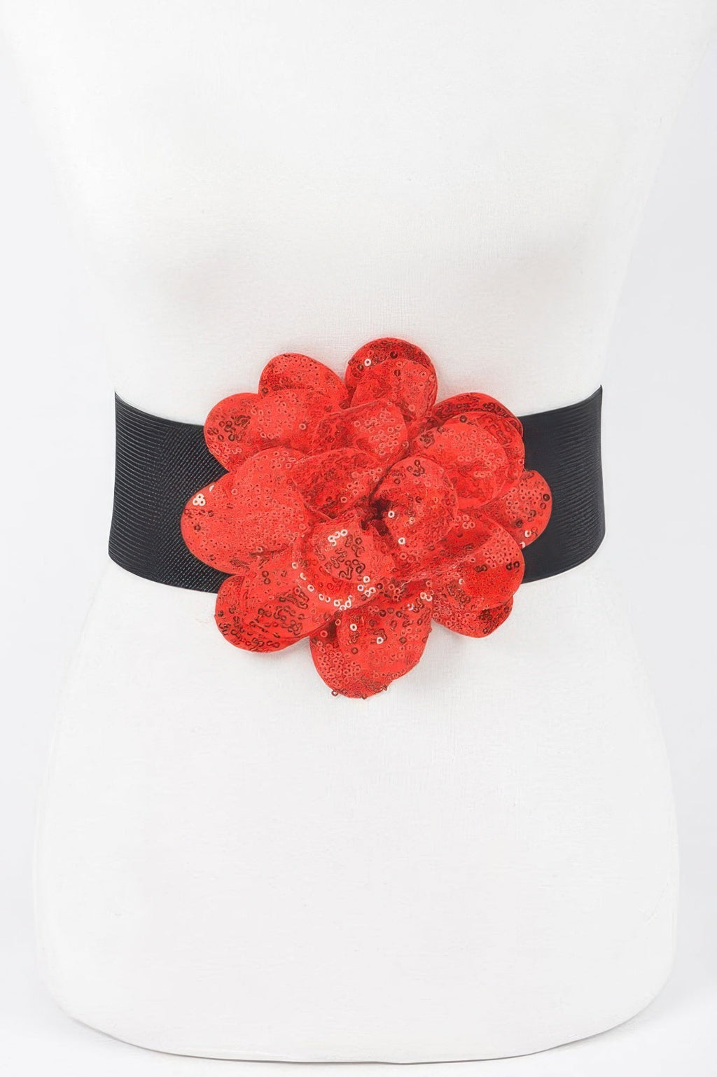 Sparkling Floral Sequin Waist Belt