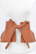 Stylish Wide Waist Belt in Faux Leather`