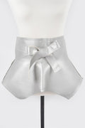 Faux Leather Skirt Belt