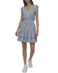 DKNY Deep V-Neck Dress