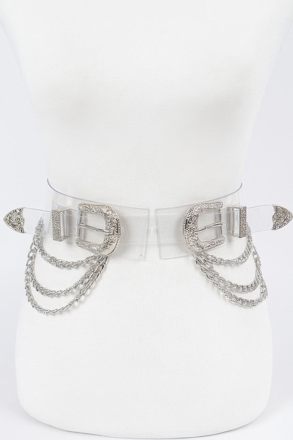 Plus Size Metal Buckle Chain Belt