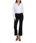 Kelsey Mid Rise Flared Leg Jeans In Black