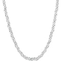Men's Round 14k Gold (40gram) or Platinum (75gram) 5mm Link Chain Necklace 20"