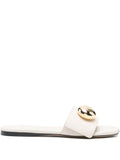 Loewe Women Pebble Leather Slides