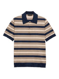 Prada Men Striped Cotton Polo Shirt