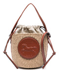 Chloé Women Rafia And Leather Bucket Bag