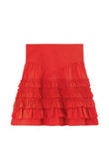 Ganni Women Organic Cotton Mini Skirt