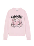 Ganni Women Wool Crewneck Sweater