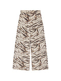 Ganni Women Zebra Print Denim Jeans