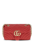 Gucci Women Gg Marmont Small Leather Shoulder Bag