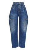 Maison Margiela Women Baloon Denim Cotton Jeans